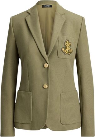 Ralph Lauren Bullion Jacquard Blazer - Dames - Blazers - Groen - XS - Katoen - Jassen