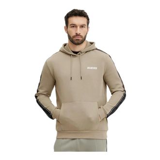 Guess Heren, Sweatshirts & Hoodies, Beige, Maat: 2XL Katoen