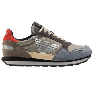 Emporio Armani Schoenen, Heren, Grijs, 42 EU, Leer, X4X215 Xl 200 Sneaker