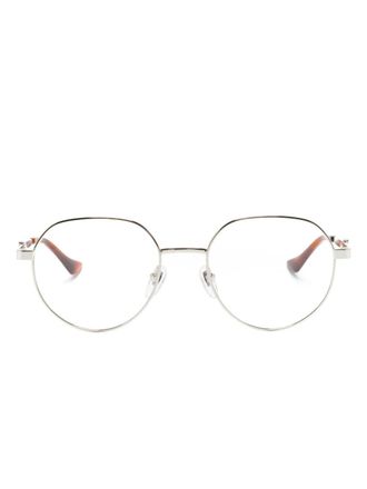 Gucci round-frame glasses - unisex - Metal - 52 - Silver