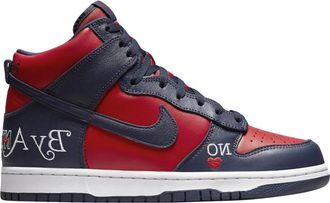 Nike Dunk High Supreme By Any Means Navy - Limited Edition Sneakers - Heren - Skateschoenen - Veelkleurig - 41 EU - Leer - Fitness