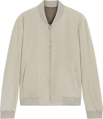 BOSS x David Beckham Bomber in pelle - Toni neutri