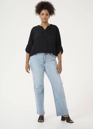 Kaffe Curve Jeans Slim fit Light Blue Washed Denim light blue