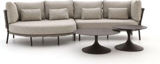 Suns Bardi/Nova chaise longue loungeset 3-delig rechts 4-zits