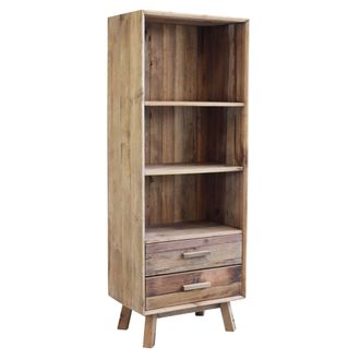 Milani Home Pinus - Libreria Con 2 Cassetti E 3 Ripiani