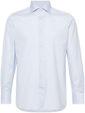 Ermenegildo Zegna Camicia con collo ampio - Blu