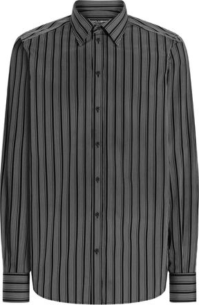 Dolce & Gabbana Camicia a righe a maniche lunghe - Grigio