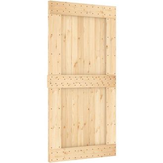vidaXL Vidaxl - Puerta Narvik Madera Maciza Pino 100x210 Cm