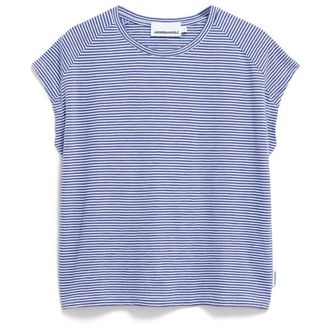 Armedangels Ofeliaa Lovely Stripes T-Shirt f&uuml;r Damen | lila