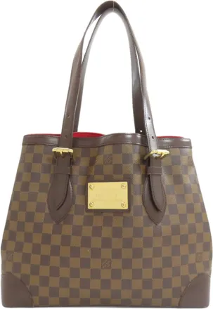 Louis Vuitton Damier Canvas Ebene Damier Canvas Tote Bag (Pre-Owned)