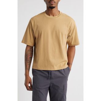 BP. Garment Dyed Boxy Crop T-Shirt in Tan Cartouche at Nordstrom Rack, Size Small