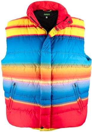 AGR Rainbow Stripe Gilet Size L