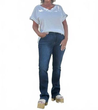 Judy Blue Not Your Basic Babe Bootcut Jeans In Dark Wash
