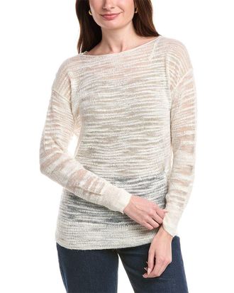 Lafayette 148 New York Dropped Shoulder Bateau Neck Sweater