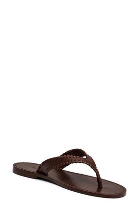 Cinq &agrave; Sept Jessica Flip Flop in Chocolate at Nordstrom, Size 10Us