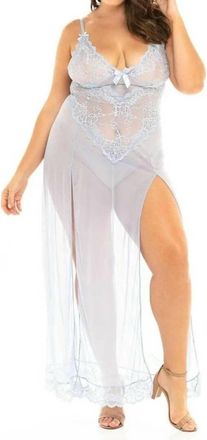 Oh là là Chéri Valentine Long Gown - Plus In Brunnera Blue