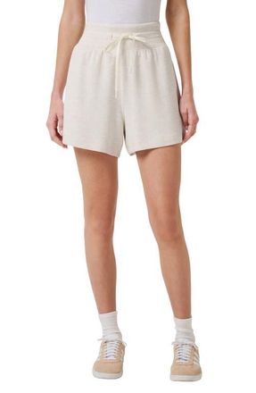 Travis Mathew Skyloft Soft Drawstring Shorts in Heather Brazilian Sand at Nordstrom, Size X-Small