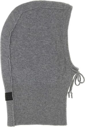 Maison Margiela Gebreide Balaclava - unisex - Hoeden - Grijs - M - Wol - Accessoires