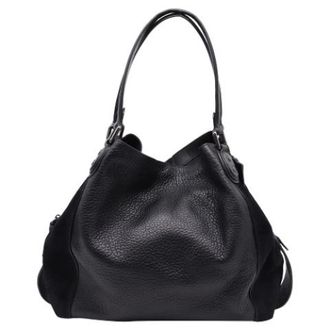 Coach Pre-owned Shoulder Bags, female, Black, Size: ONE SIZE Pre-owned Large Edie Shoulder Bag