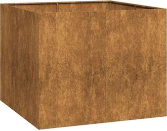 vidaXL Jardinera oxidada 100x100x80 cm acero corten Vidaxl