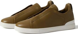 Ermenegildo Zegna Triple Stitch SECONDSKIN Sneaker in Olive Green at Nordstrom, Size 10.5Us