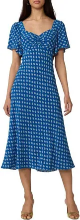 Diane Von F&uuml;rstenberg Aura Floral Midi Dress in Paysage at Nordstrom, Size 10