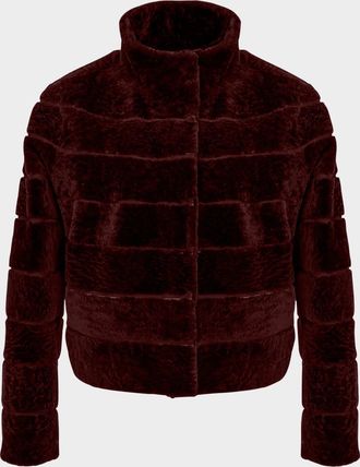Gorski Reversible Textured Lamb Shearling Jacket