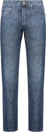 Moorer Klassieke Jeans - Heren - Slim Fit Jeans - Blauw - W31 - Katoen - Jeans
