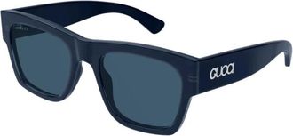 Gucci Gg1793S 004 Zonnebrillen - Heren - Accessoires - Blauw - Maat: 54 MM