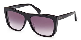 Max Mara MM0066 LEE1 01B Womens Sunglasses Black Size 57