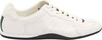 Gucci White Leather Shift Sneakers