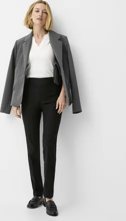 Contemporaine Womens Sleek structured pant Fit: Slim leg, regular waist