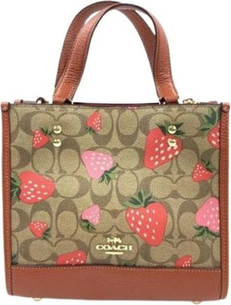 Coach Pre-owned Mini Bags, female, Multicolor, Size: ONE SIZE Pre-owned Signature Tote bag