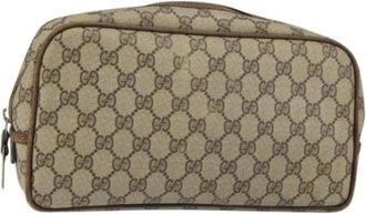 Gucci Pre-owned Clutches, female, Beige, Size: ONE SIZE Pre-owned Plastic Clutch