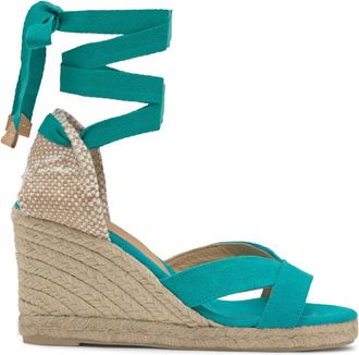 Castaner Sleehakken MET 9 CM HAK - Dames - Sleehakken - Groen - 35 EU - Jute - Schoenen