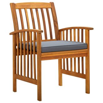 vidaXL Vidaxl - Set Comedor De Jard&iacute;n 3 Pzas Y Cojines Madera Maciza De Acacia