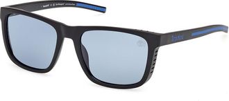 Timberland TB00086 Polarized 02D Mens Sunglasses Black Size 55