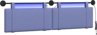 vidaXL Cabecero Colgante Azul Jeans Tela Vidaxl