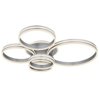 Netlighting Rubio Semi Ceiling Light Grey 5x LED Dimmable 2700-6000K Remote