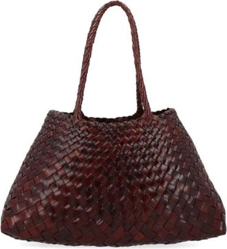Dragon Diffusion Santa Croce Big - Dames - Shoppers - Bruin - ONE Size - Leer - Tassen