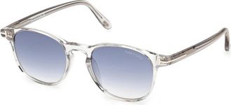 Tom Ford Holt-02 Zonnebril - Heren - Zonnebrillen - Grijs - 50 MM - Accessoires
