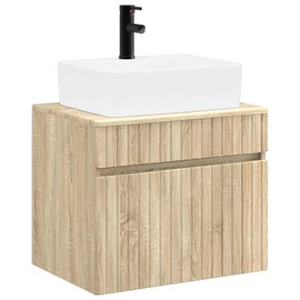 vidaXL Juego De Muebles De Ba&ntilde;o Roble Sonoma Madera De Ingenier&iacute;a Vidaxl