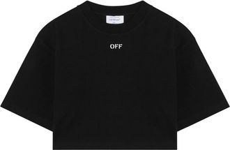 Off-white Zwarte T-shirts en Polos Korte Mouw - Dames - T-shirts - Zwart - M - Tops