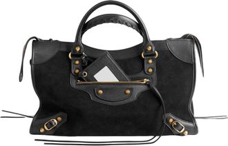 Balenciaga (WMNS) Balenciaga Le City Bag Medium Black 8657602ACJ51000
