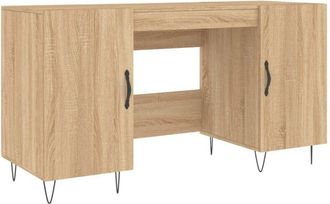 vidaXL Escritorio Madera De Ingenier&iacute;a Roble Sonoma 140x50x75 Cm Vidaxl