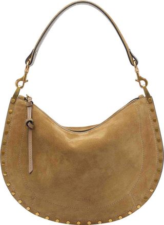 Isabel Marant Beige Oskan Soft Zip Shoulder Bag