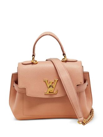 Louis Vuitton Lockme leather tote bag - women - Calf Leather/Alcantara - One Size - Pink