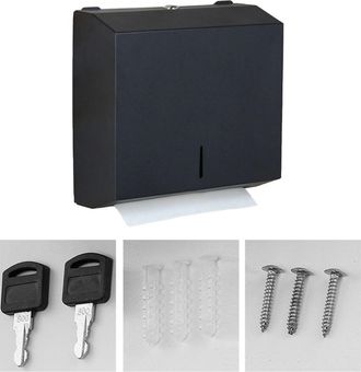 OEM Dispensador De Toallas De Papel De Pared Con Acabado Cepillado - Negro