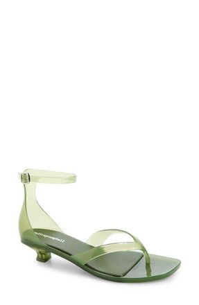 Jeffrey Campbell Gummy Ankle Strap Sandal in Khaki at Nordstrom, Size 10
