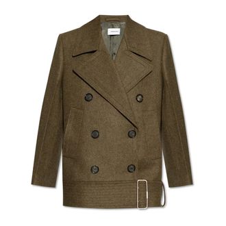 Ferragamo Dames, Mantels, Groen, Maat: XS Wol